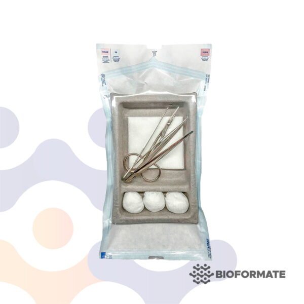 Kit de Curación 2 Pinzas HEALTHKIT Con Bandeja Biodegradable